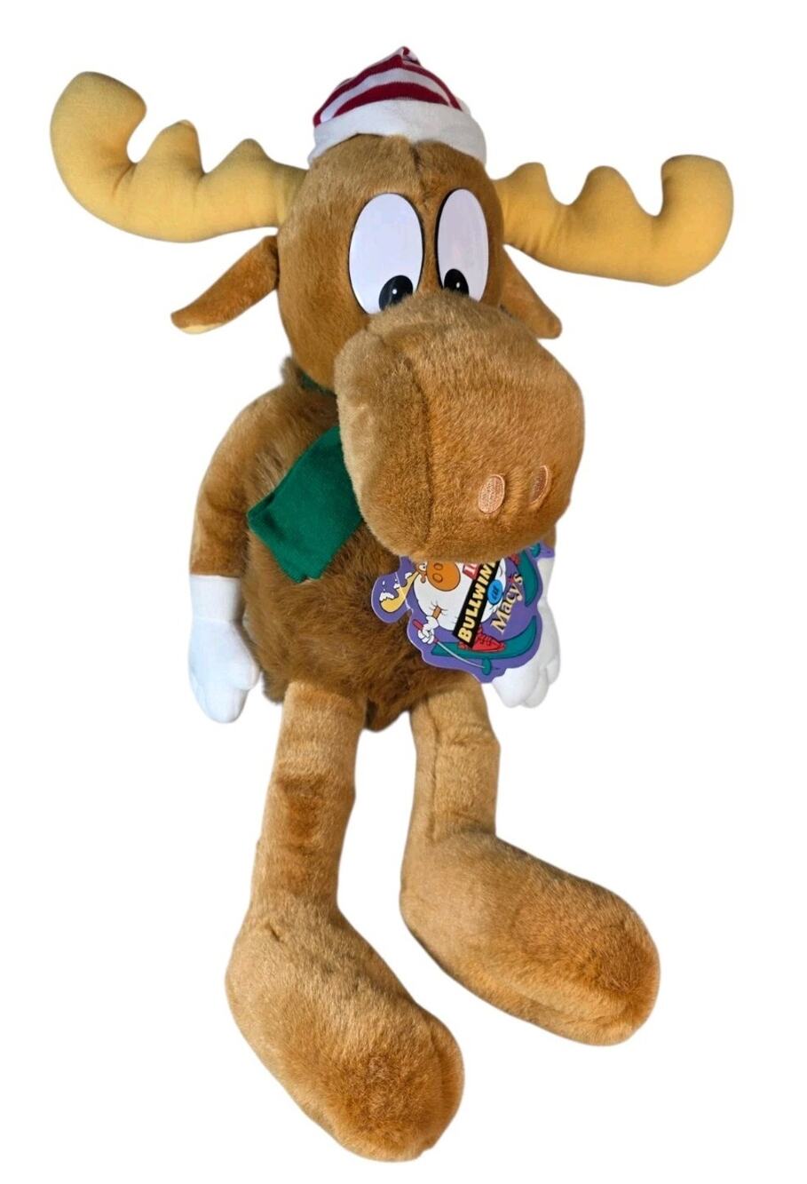1996 Macy’s Bullwinkle Christmas Plush Large 25” Rocky & Bullwinkle